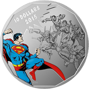 2015 $10 Gauntlet - DC Comics Originals TM Fine Silver Coin